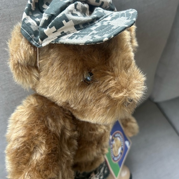 Vtg Vermont Teddy Bear handmade 18" military boots hat pants tags HTF soldier - Picture 13 of 14